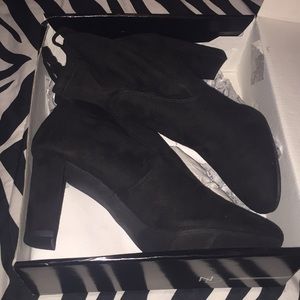 Black booties, Brand New!
